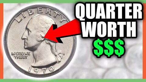 RARE AND VALUABLE QUARTERS TO LOOK FOR!! 1970 QUARTERS WORTH MONEY!!