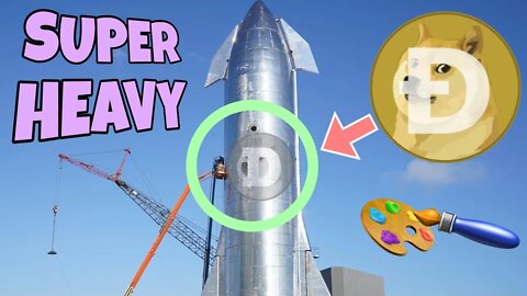 Painting A Giant Dogecoin on The SpaceX Super Heavy Rocket! (Final Stand Show)