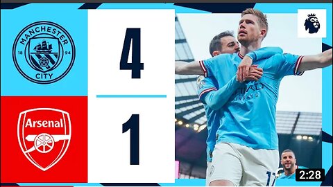 HIGHLIGHTS Man City 4-1 Arsenal | De Bruyne (2) | Stones Haaland Goals | Premier League