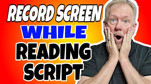 Record Screen While Reading Script!