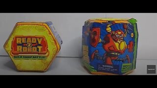 TWO Ready 2 Robot toy with SLIME opening and review Build Swap Battle - toy opening review