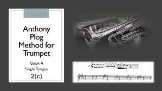 Anthony Plog - Method for Trumpet - Book 4 Single Tongue Exercises 02(c)