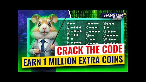 Hamster Kombat Update: How Morse Code Can Help You Earn More 🐹⚡️Hamster Academy