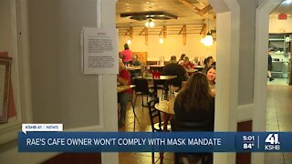 Rae's Cafe defies order to close over mask violations