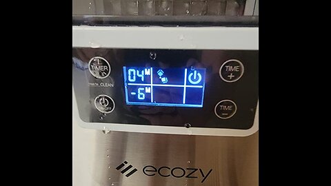 ecozy Countertop Ice Makers, 45lbs Per Day, 24 Cubes Ready in 13 Mins, Stainless Steel Housing,...