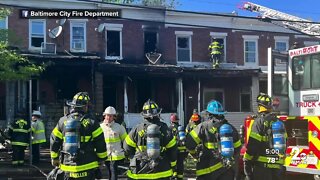 Row home fire forces evacuations in Southwest Baltimore