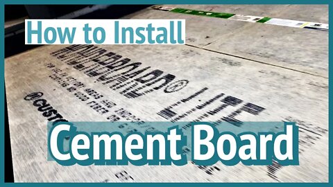 How to Install Cement Board over plywood