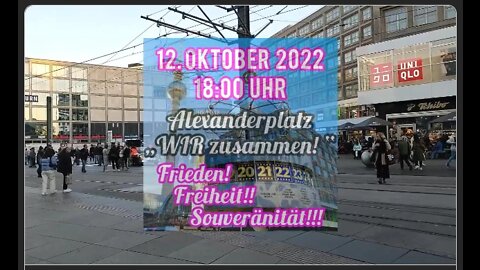 12.10.2022 - Alexanderplatz - WIR zusammen - Dritter zentraler Spaziergang