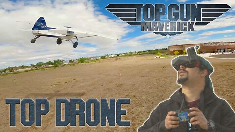 Guy Flies Airplane to Top Gun Maverick Premiere (Top Drone)