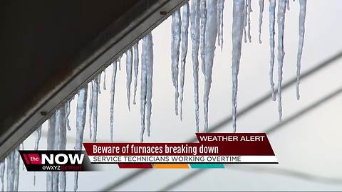 Service technicians working overtime to keep furnaces going