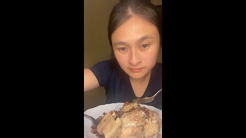 Asmr Mukbang Pork Ribs with Red Rice