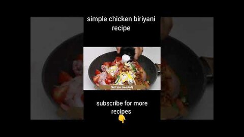 2021 Easiest chicken biriyani recipe asmr cooking