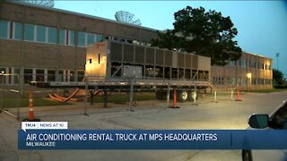 Air conditioning rental truck at MPS headquarters