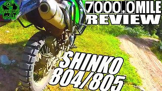 BEST KLR 650 Tire Off Road & On? | Shinko 804/805 Big Block Tire Review