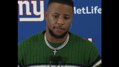 Saquon Says He Wants To Be a Giant For Life