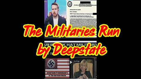 The Militaries Run by Deepstate = Blackhat Militaries Are Full of Pur Evil And Shit