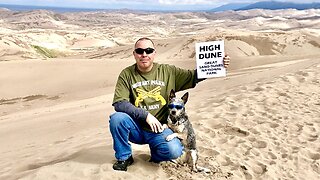 Great Sand Dunes National Park HIGH DUNE Hike With ZIPPY BLUE HEELER Colorado Funniest Cutest Crazy Puppy