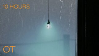 Stormy Night on the Cliffside | Soothing Rain Sounds | Relax | Study | Sleep | 10 HOURS Ambience