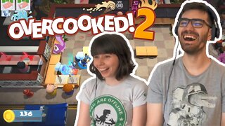 Jogando Overcooked 2 - Gameplay Coop Local - Jogo para casal.