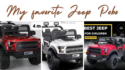 My favorite Electric Jeep | POBO Electric Jeeps for kids | Automatic Electric Jeep for kids