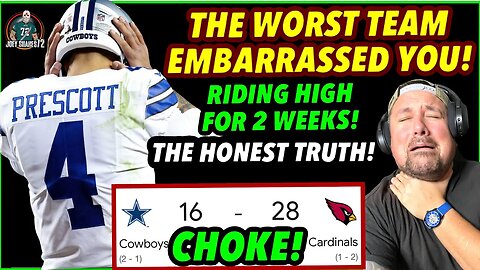 COWBOYS CHOKE IN STYLE! GANNON AND DOBBS OWN YOU! RIDING HIGH FOR 2 WEEKS! WHAT A JOKE! NFC EAST!