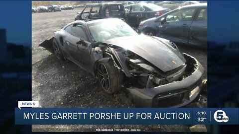Myles Garrett’s wrecked Porsche goes up for auction