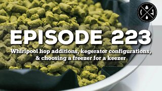 Whirlpool hop additions, kegerator configurations, & choosing a freezer for a keezer – Ep. 223