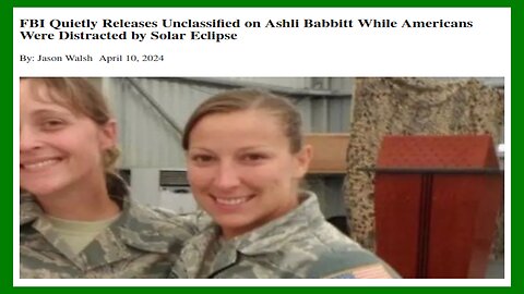 FBI Investigated Ashli Babbit as A Domestic Terrorist