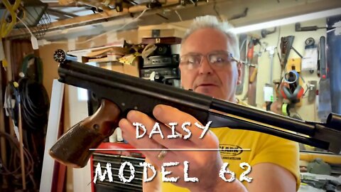 Full review on the Daisy model 62. Super rare under lever springer target pistol.177 pellets