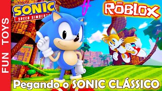 O SONIC CLÁSSICO no Roblox ficou MUITO IRADO!!! Veja como eu peguei ele!!! Sonic Speed Simulator #3