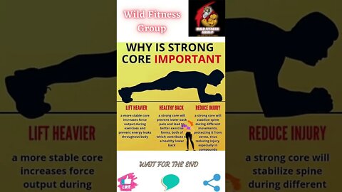 🔥Why is strong core important🔥#shorts🔥#wildfitnessgroup🔥5 August 2022🔥