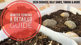 WINTER SOWING SEEDS IN CANADA. WINTER SOWING IN COLD CLIMATES. SEED CHOICES, HEAT SINKS & TIMING 🌱