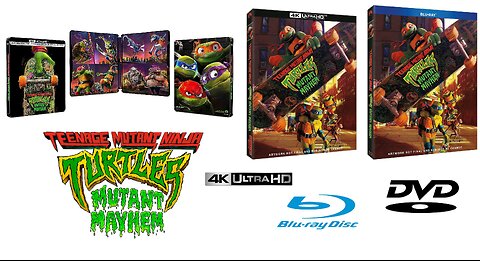 Teenage Mutant Ninja Turtles: Mutant Mayhem [4K UHD Steelbook / Blu-ray] Links Included