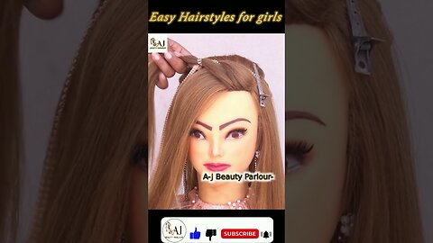 senjuti das hairstyle 😘 easy hairstyles for short hair #shorts #ytshorts #trending