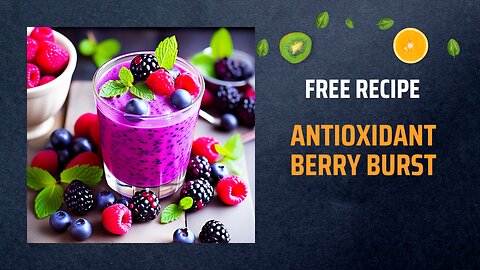 Free Antioxidant Berry Burst Recipe 🍓✨+ Healing Frequency🎵