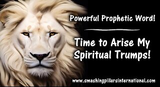 Powerful Prophetic Word! Time to Arise My Spiritual Trumps!