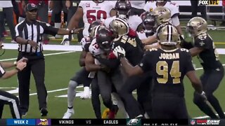 Huge Fight Between Bucs/Saints After Clash With Tom Brady