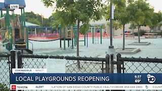 Local playgrounds reopening with strict rules in place
