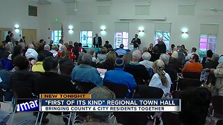 County and city residents come together for town hall meeting