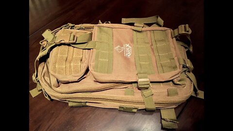 American Tactical Imports tan Rukx Gear 1 day hydration backpack