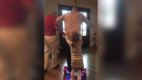Dad Tries Hoverboard and FAILS