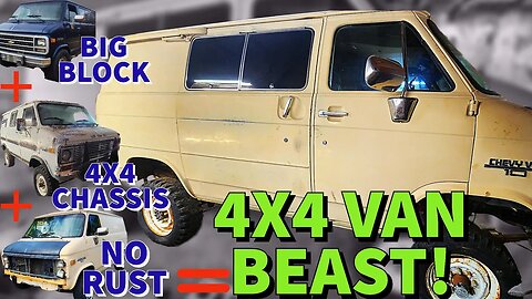 3 Vans Combine Into the ULTIMATE 4X4 Big Block Shaggin' Wagon!