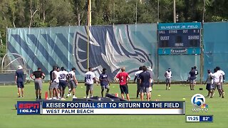 Keiser Football ready to play again 9/18