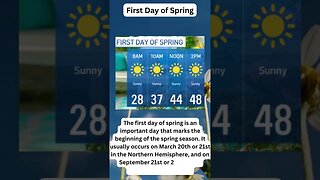 First Day of Spring - What does it means? #shorts