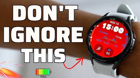 Important: 3 Life Hacks for the Galaxy Watch 6!