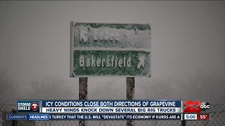 Grapevine closure leads to drivers stuck on the freeway