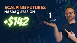 WATCH ME TRADE | +$142 WIN in 1 minute | DAY TRADING Nasdaq Futures Trading Scalping Day Trading