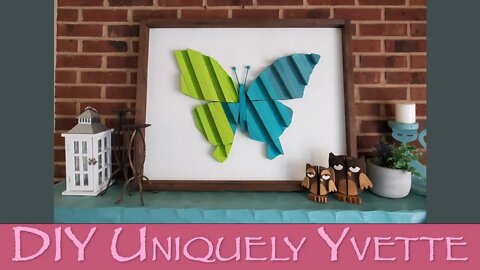 DIY: Big Butterfly | Geometric Wood Wall Art