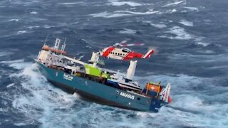 Crew From Distressed Ship Rescued From 50-Foot Waves Near Norway