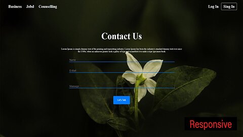 CONTACT US FORM DESIGN USING HTML AND CSS STEP BY STEP